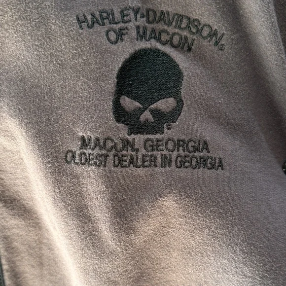 Harley-Davidson Gray Hoodie Jacket women Sz 1X - Picture 2 of 5